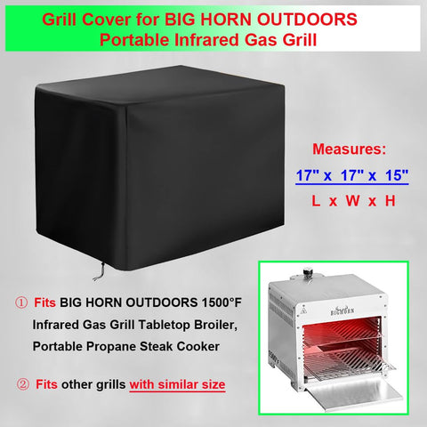 Donsiqizz 600D heavy-duty waterproof fabric shields grills in all weather.
