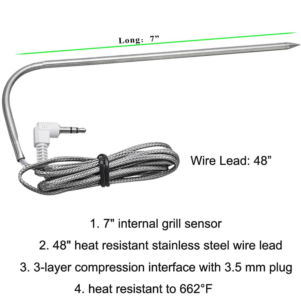 DONSIQIZZ 7-inch internal probe for precise temperature tracking