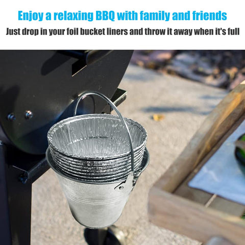 DONSIQIZZ aluminum liner for disposable cleanup after grilling sessions