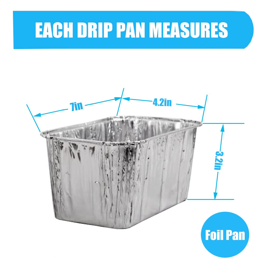 DONSIQIZZ foil drip pan liner in Char Griller 8036 setup for easy disposal