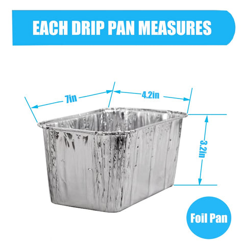 DONSIQIZZ foil drip pan liner in Char Griller 8036 setup for easy disposal
