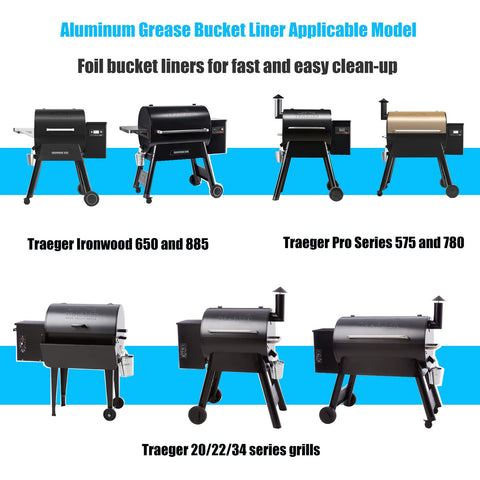 DONSIQIZZ liner for Green Mountain Grills catches grease neatly