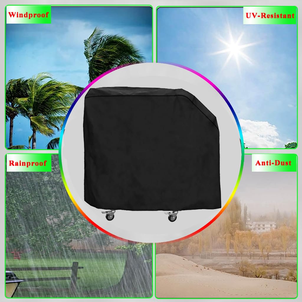 DONSIQIZZ precise-fit 38x20x37 inch cover for Blackstone E Series 22-inch griddle.