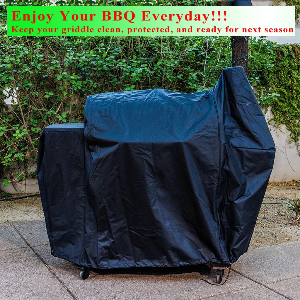 DONSIQIZZ grill cover for Pit Boss 1000S 1000SC shields from snow and dust.