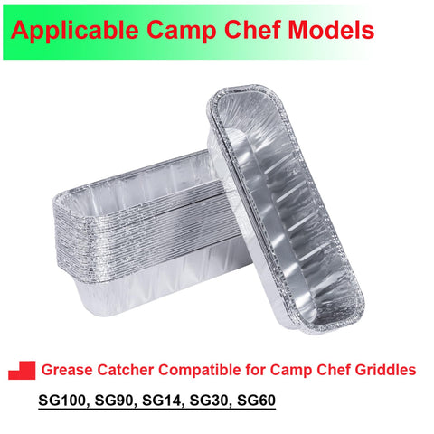 Heavy-duty aluminum foil tray from DONSIQIZZ maintains grill cleanliness.
