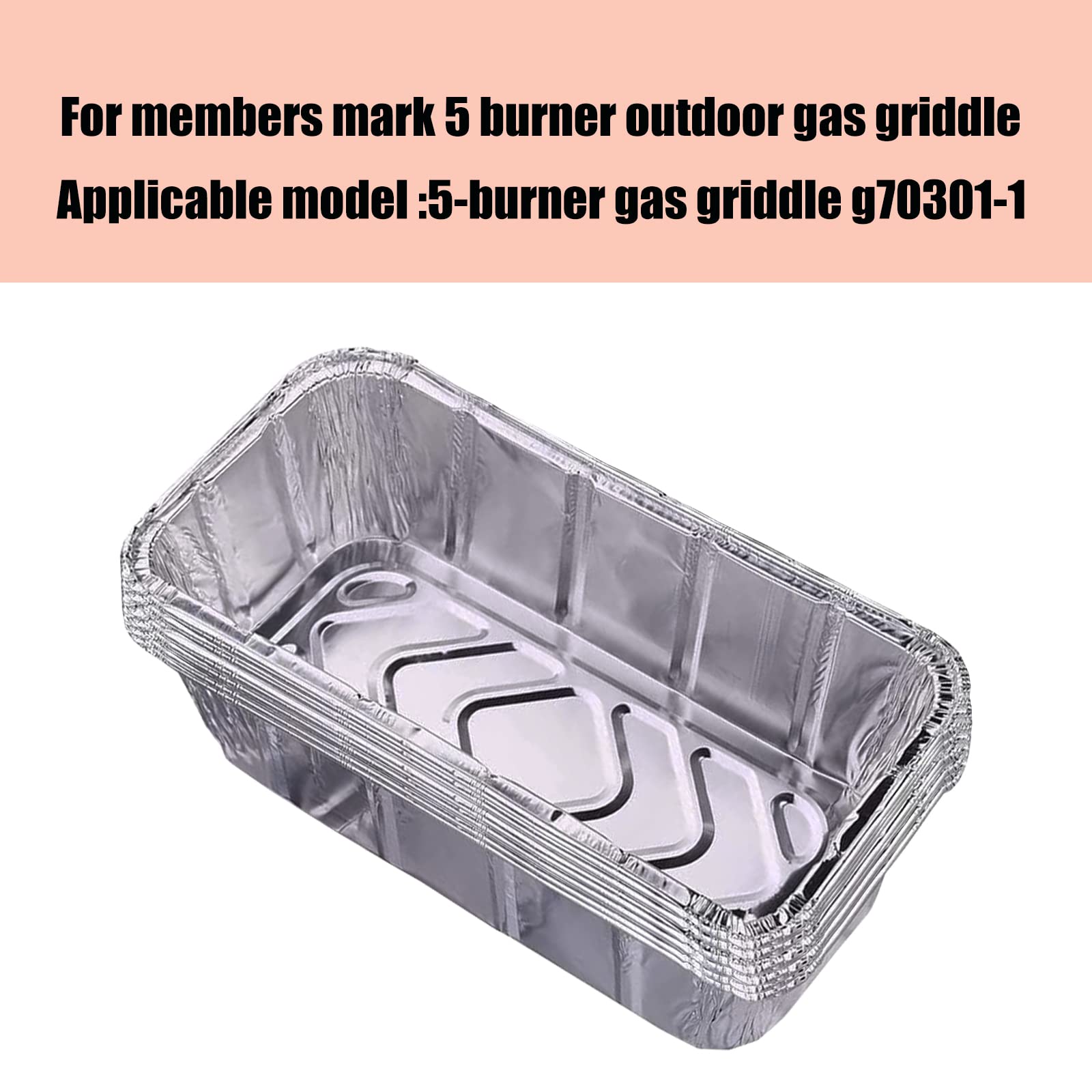 DONSIQIZZ liner fits Members Mark 5-burner griddle for mess-free grilling.