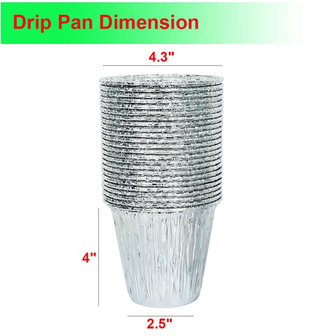 DONSIQIZZ liner sized 4.3x4.0 inches fits mini buckets, sturdy and leak-resistant.