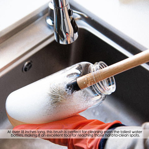 Removable cotton heads allow quick cleanup after grilling