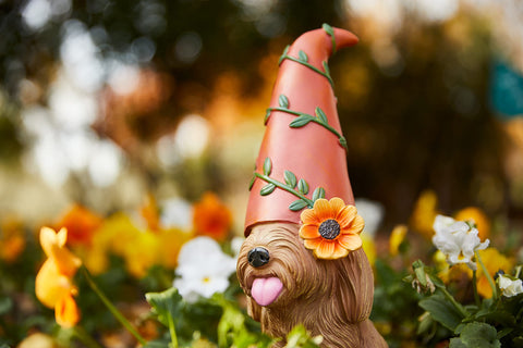 Doodle Gnome patio sculpture inspires whimsical yard landscaping.