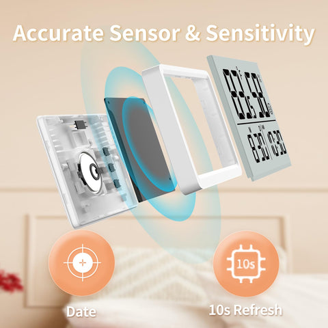 DOOMAY calibration feature lets you fine-tune readings for room accuracy.