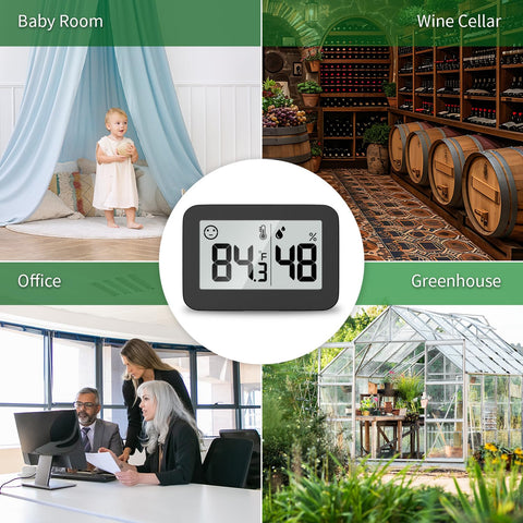 DOOMAY mini hygrometer portable design suitable for travel.