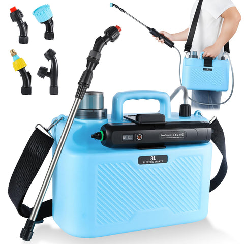 DoonTyxiad 2-gallon battery-powered sprayer for cordless garden spraying