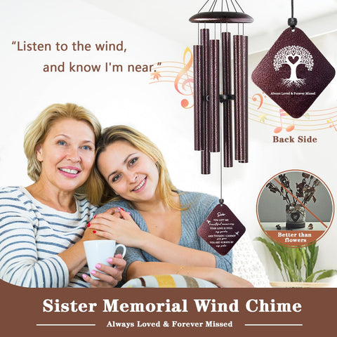 Doopeer bronze finish wind chime suitable for outdoor display