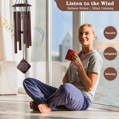 Doopeer leaf-shaped wind chime adds charm to porch or garden spaces.