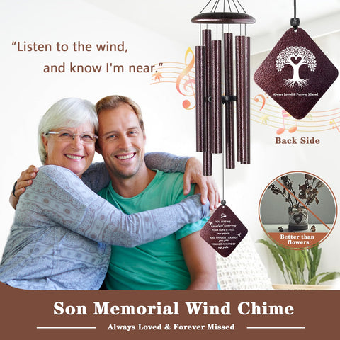 Doopeer wind chimes close-up shows durable, weatherproof aluminum tubes.
