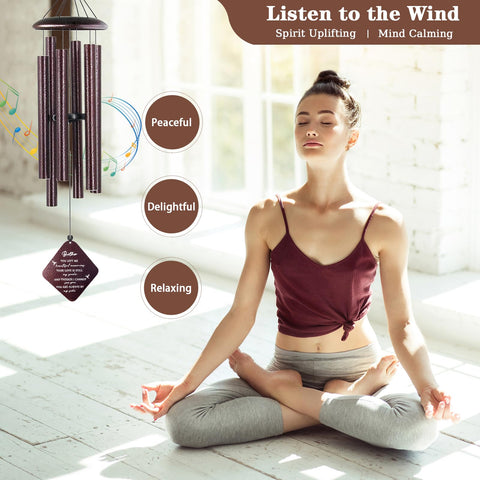 Doopeer weatherproof aluminum wind chime withstands rain across seasons.