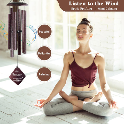 Doopeer weatherproof aluminum tubes ensure long-lasting wind chime in any season.