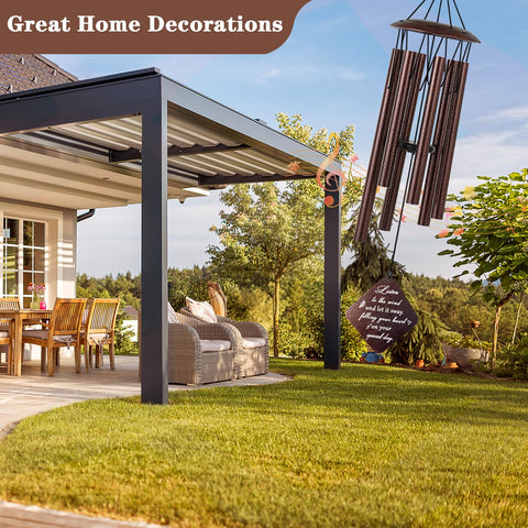 Doopeer wind chime closeup showing craftsmanship and durable materials