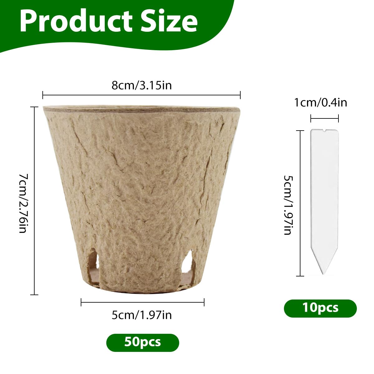 DOOPP biodegradable seed starter pots made from eco-friendly pulp