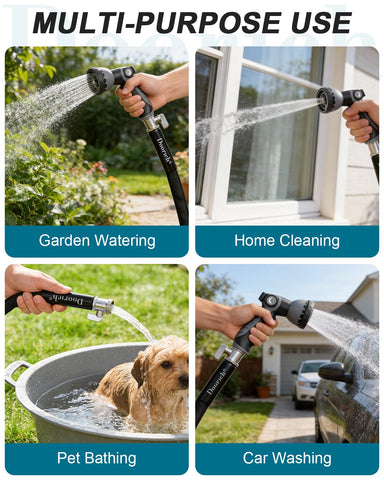 Doorich includes extra washers and connectors for quick fittings.