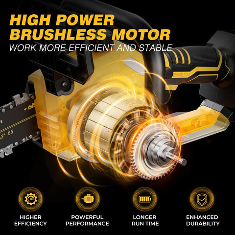 DOOYUTOOL brushless motor delivers efficient power and longer tool life.