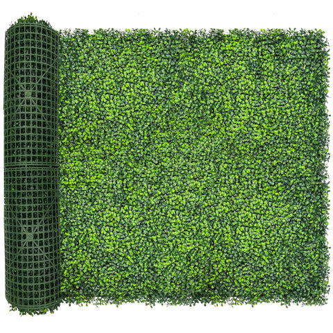 DOPGIB artificial ivy privacy screen 128x48 creates a lush outdoor backdrop.