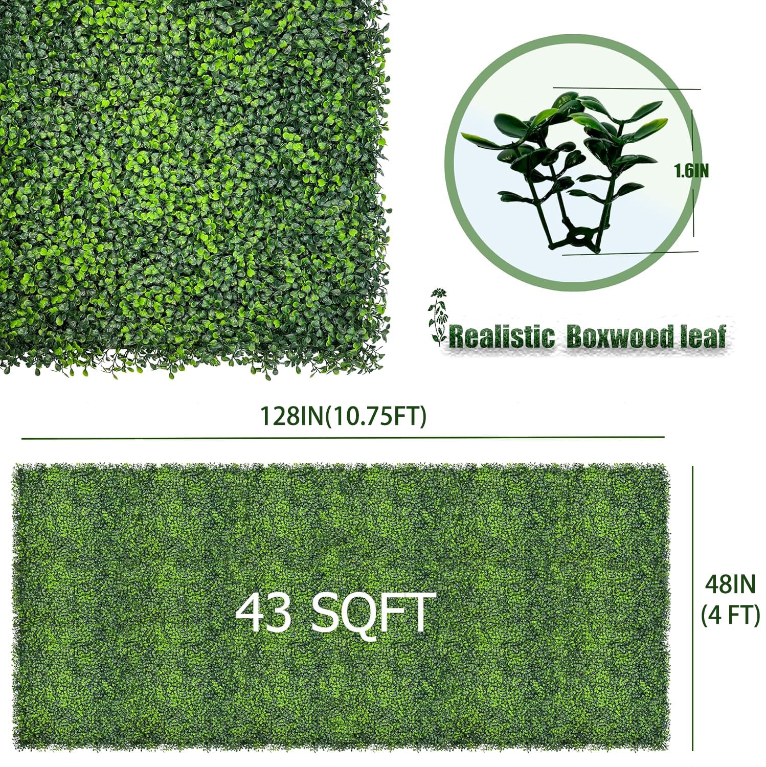 DOPGIB boxwood wall panel interlocking system enables seamless privacy walls.