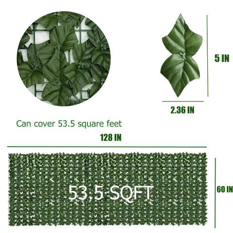 DOPGIB faux hedge screen panel adds evergreen fence charm to outdoor spaces.