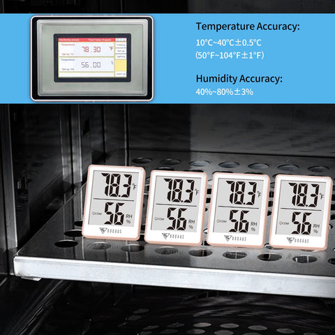 DOQAUS switchable Celsius and Fahrenheit settings for familiar units.