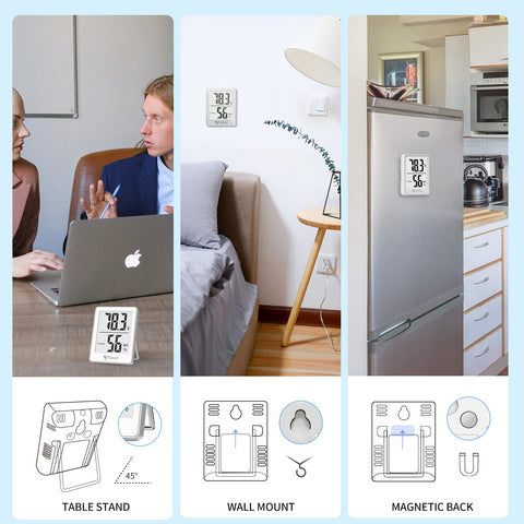 DOQAUS compact design suits small spaces like nursery or kitchen.