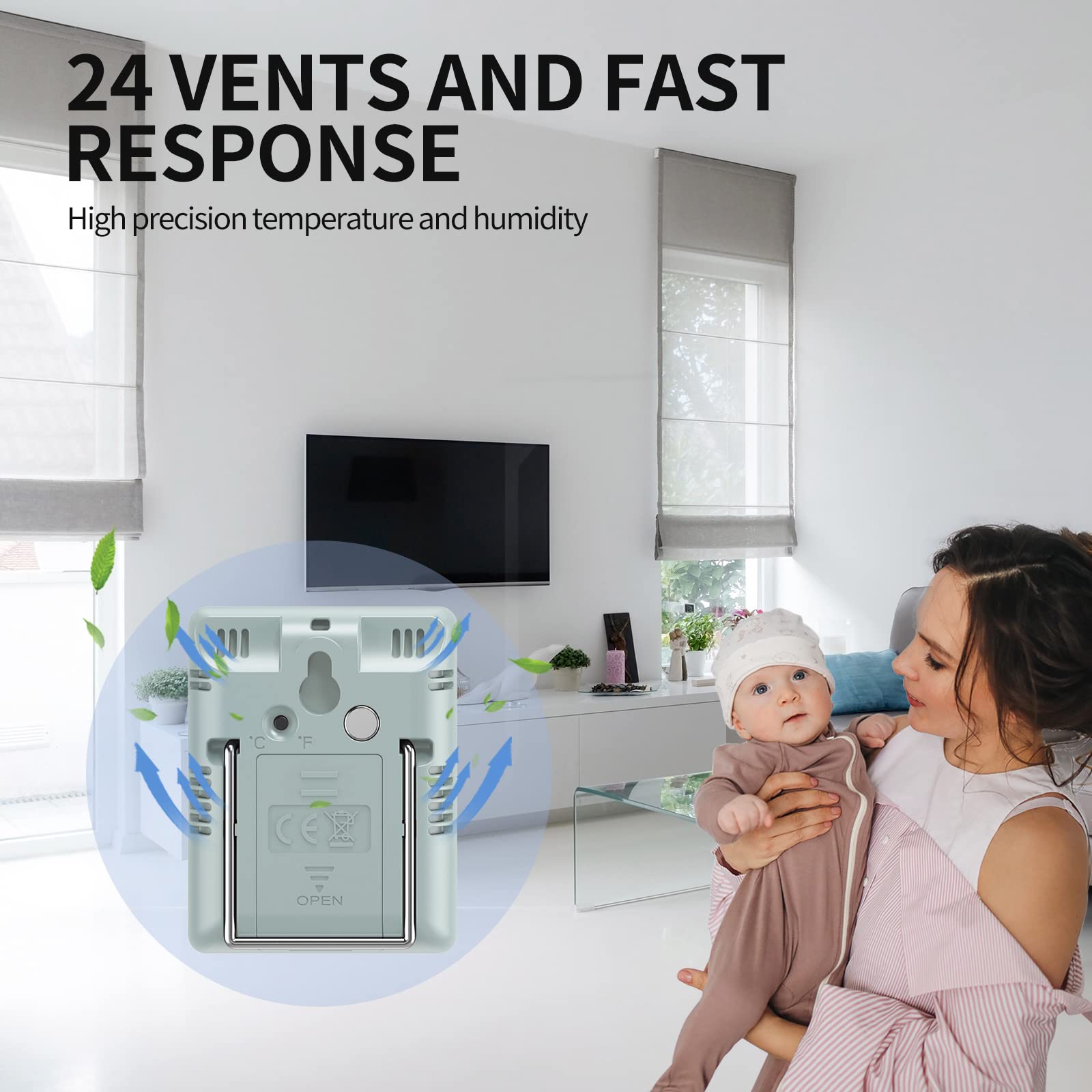 DOQAUS humidity and temperature monitor for greenhouses and incubators