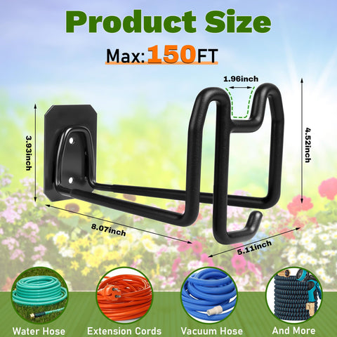 Compact Dorblely wall mount optimizing hose access near the patio