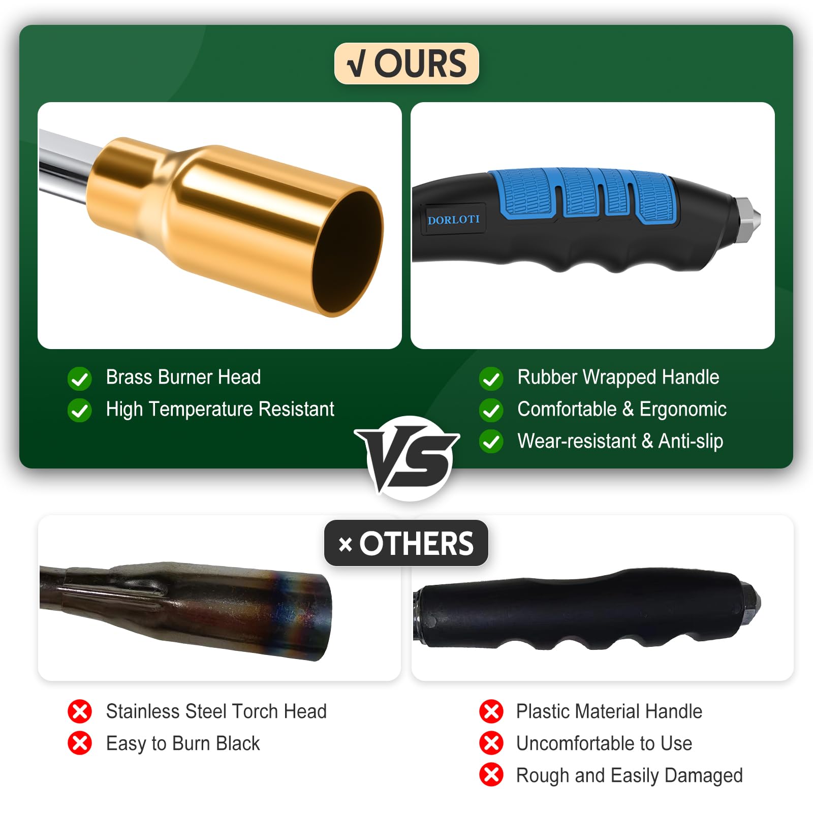DORLOTI Grill Torch compact design fits in a kitchen drawer