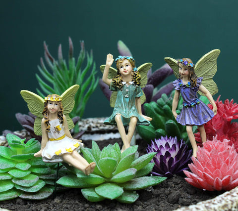 Dorlotou outdoor fairy figures showcase detailed resin craftsmanship for gardens.