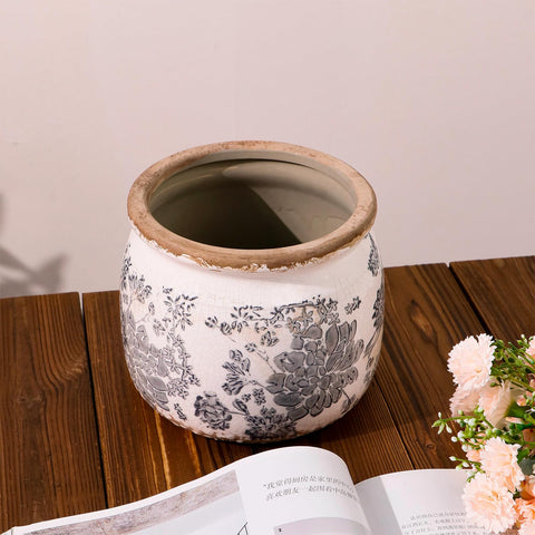 Dosayes Flower Pot six-point-two-two inch dimension makes it versatile for various plants.