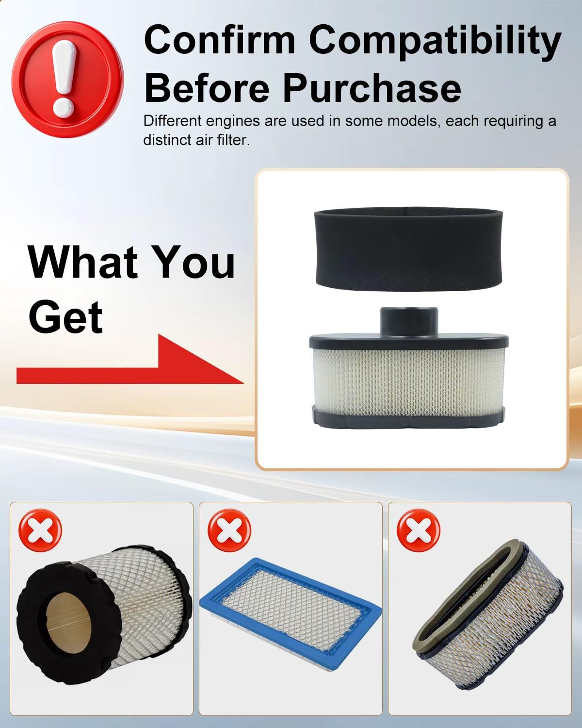 Dospruna X350 pre-filter shields the main filter for longer life.