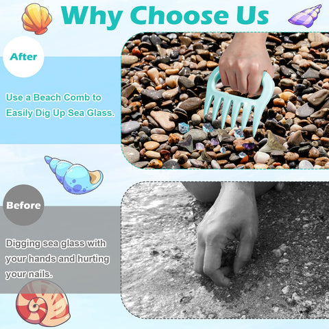 DOSTATNI beach mesh bag keeps shells and sea glass organized after a treasure hunt
