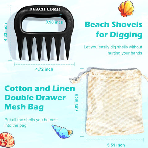 DOSTATNI sand flea rake for finding sea glass and shells.