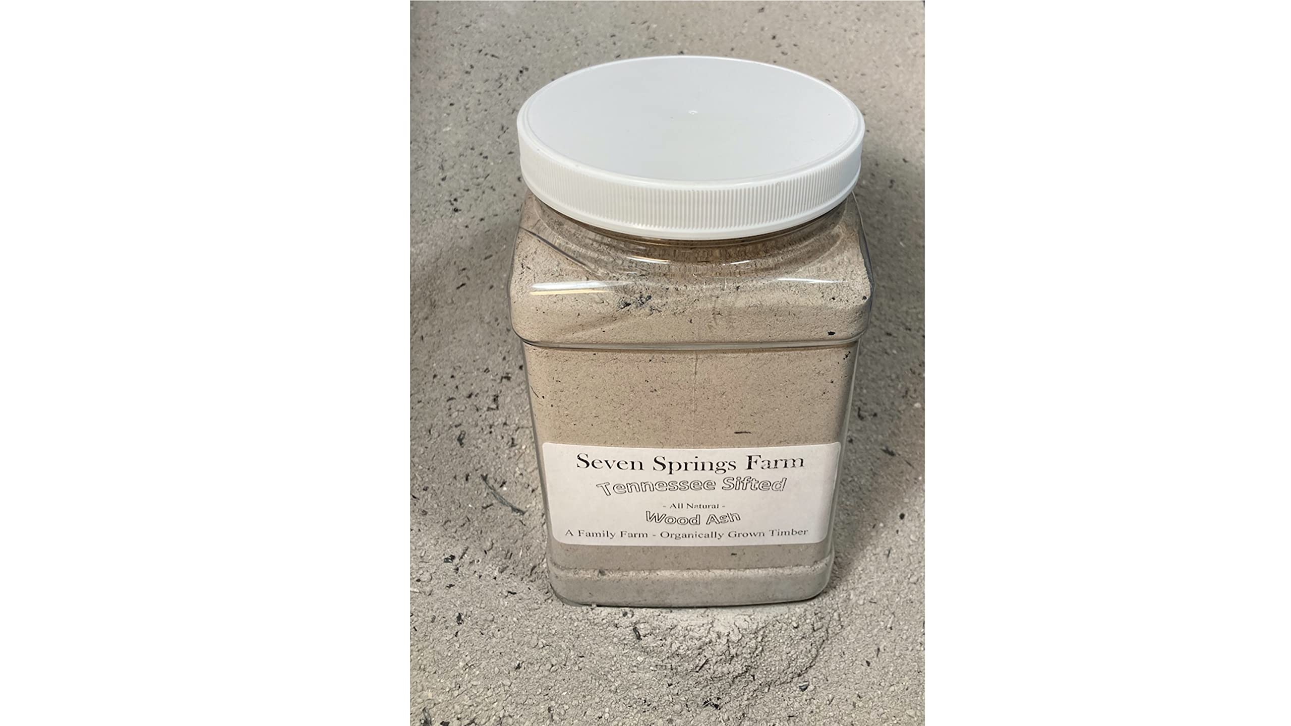 Hardwood ash from Tennessee Hills suitable for natural uses