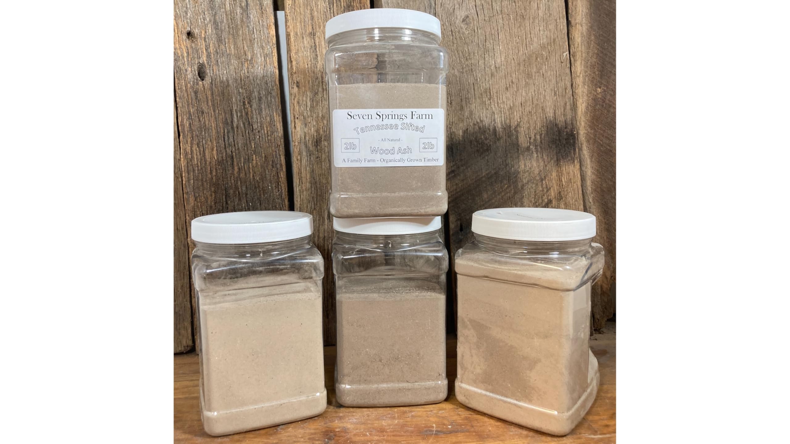 Unwashed hardwood ash from Dot Red organically grown timber