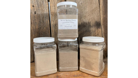 Unwashed hardwood ash from Dot Red organically grown timber