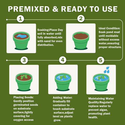 Doter Aquatic Plant Soil adapts to aquariums, ponds, and water gardens.