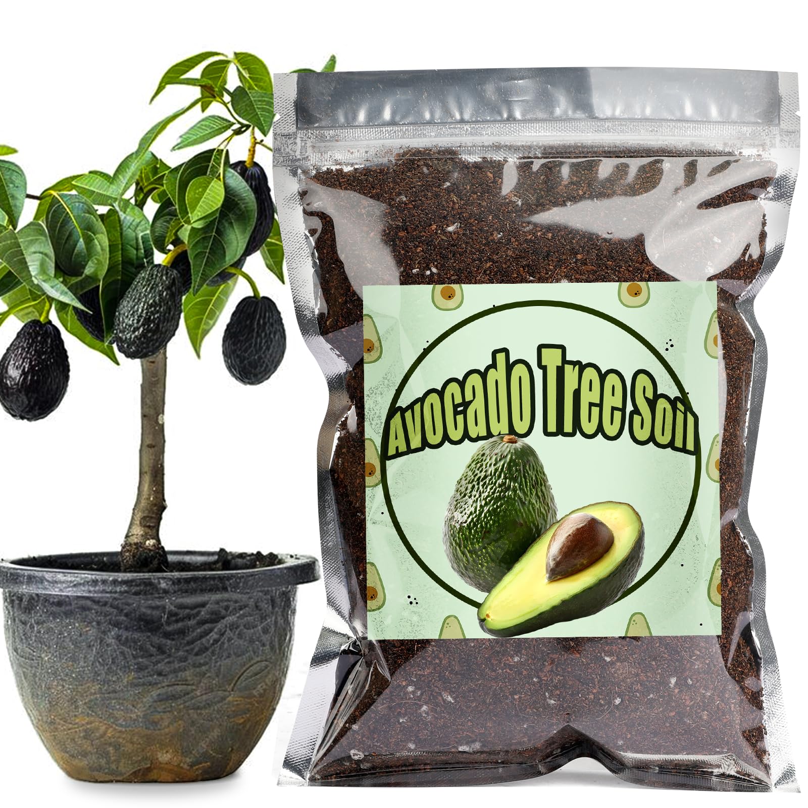 Doter Organic Avocado Soil Mix 1qt promotes balanced soil conditions for fruiting plants.