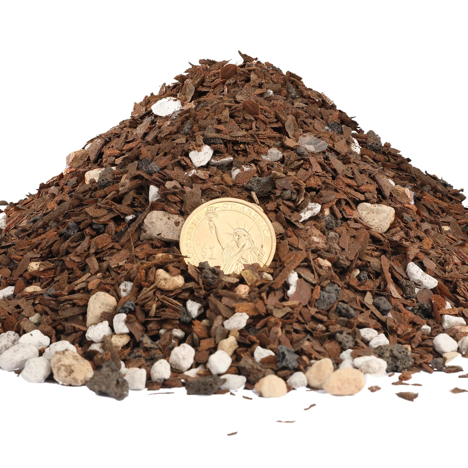 Doter Bonsai mix Akadama ingredient aiding drainage.