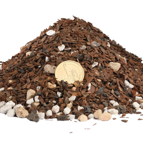 Doter Bonsai mix Akadama ingredient aiding drainage.