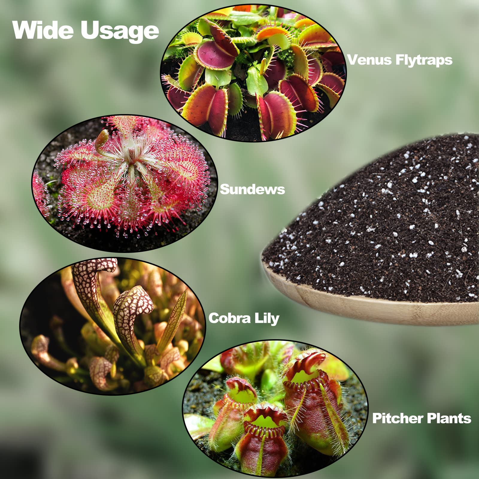 Doter Carnivorous Plant Soil Mix bag seal demonstrates easy storage and freshness