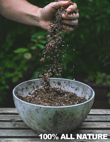 Doter Carnivorous Plant Soil Mix texture close-up shows airy peat-perlite-sand blend