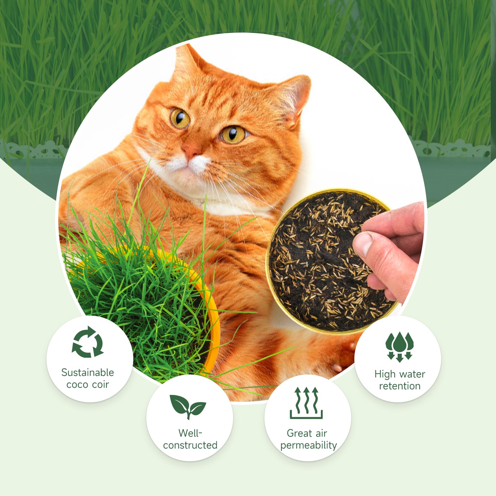 Doter eco-friendly coir discs reduce environmental impact.