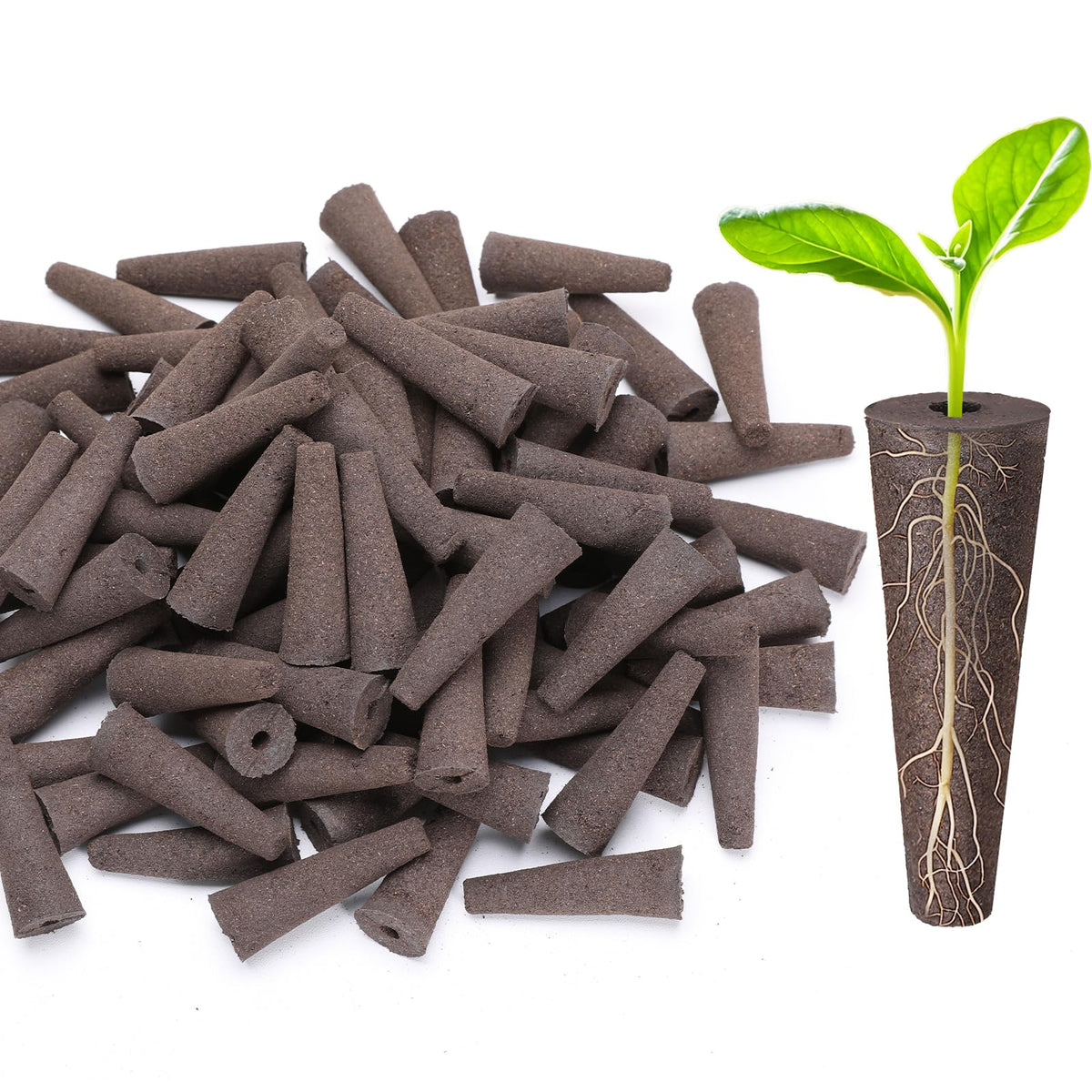 Doter Grow Sponges packaging shows a ready-to-use kit for quick hydroponic setups.
