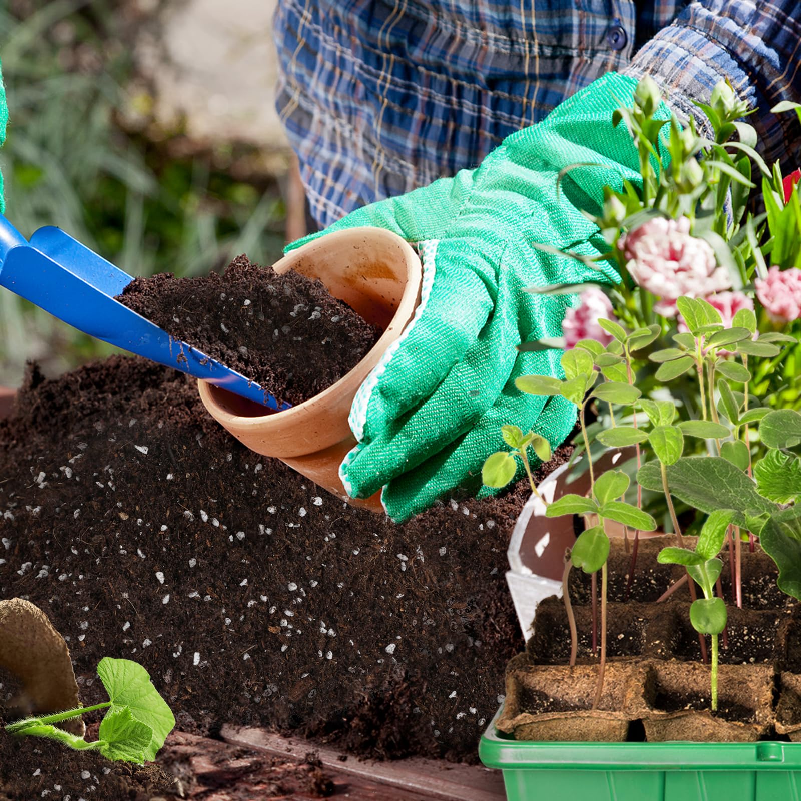 Doter Moisture balance seed starter supports proper germination and steady root growth.